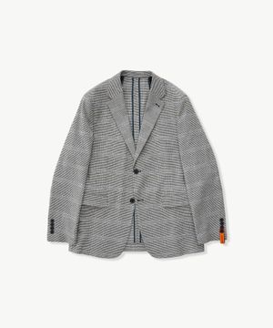 윈도우페인 체크 린넨 자켓 그레이 (오버핏)_SJAUB21OCG