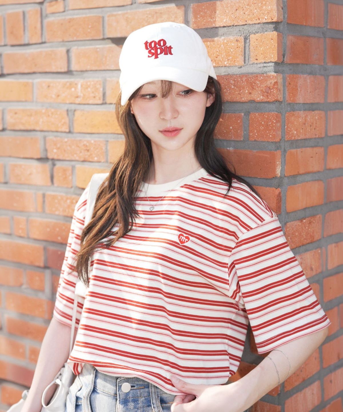 마스마룰즈 어패럴(MASMARULEZ APPAREL) Cool Airy Stripe T-Shirt_Pink