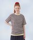 Daily Cotton Stripe T-Shirt__Purple