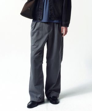 워시드 코튼 백턱 치노 팬츠 CHARCOAL
