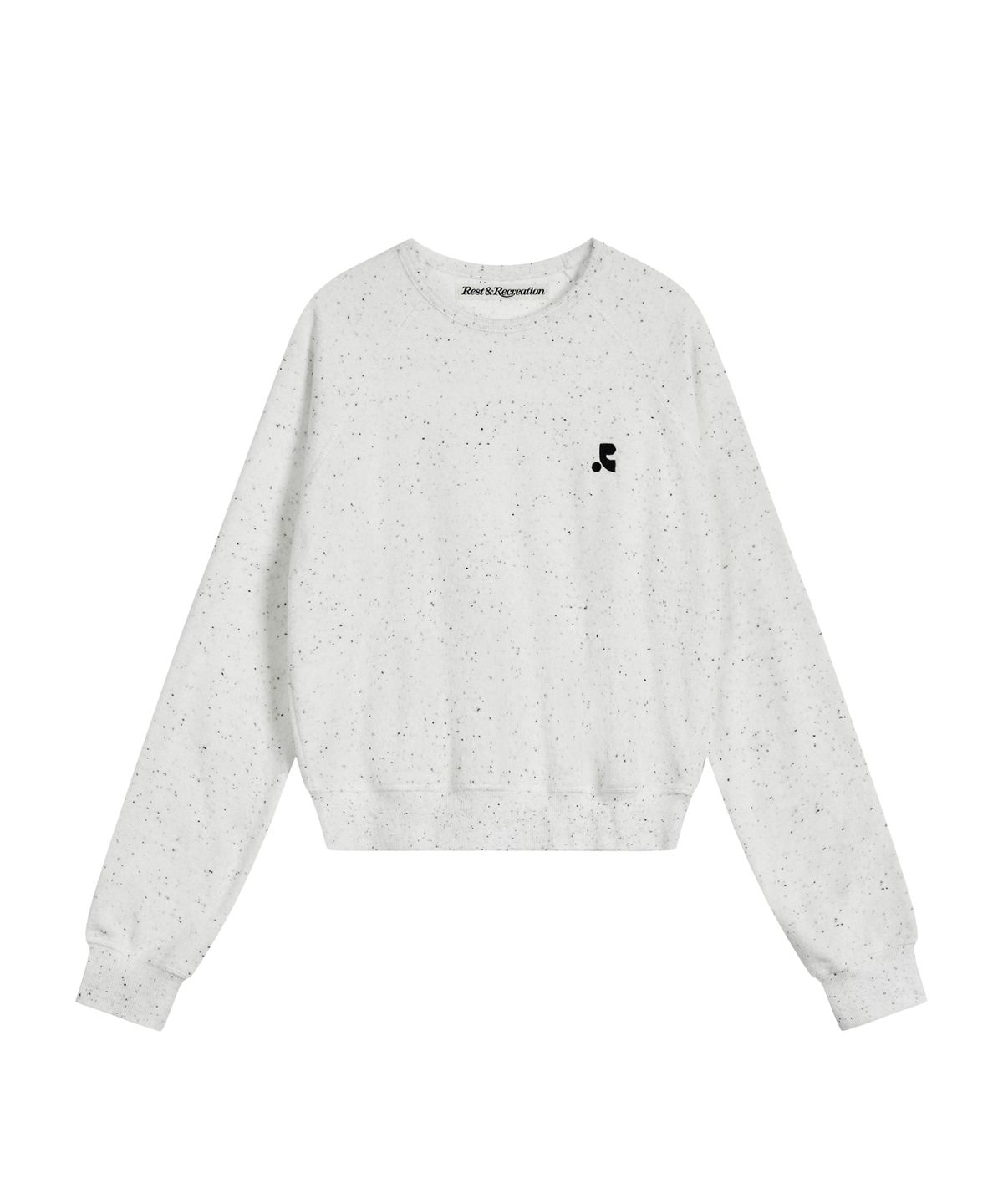 레스트앤레크레이션(REST&RECREATION) TERRY CROPPED SWEATSHIRT - WHITE