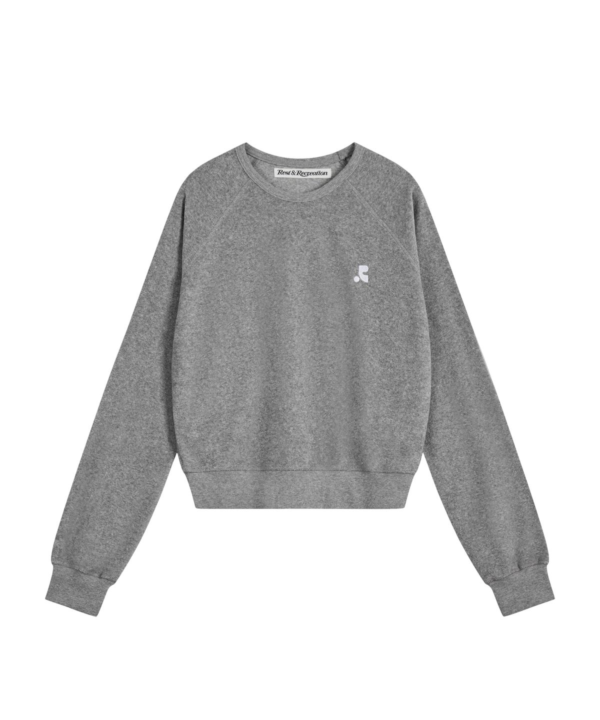 레스트앤레크레이션(REST&RECREATION) TERRY CROPPED SWEATSHIRT - GREY