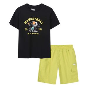 쿨링 반팔티 반바지 세트 (K262ST110P) 블랙