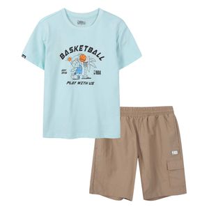 쿨링 반팔티 반바지 세트 (K262ST110P) 민트