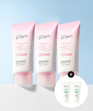 [3pack] 수딩 핑크 톤업 선크림 50ml