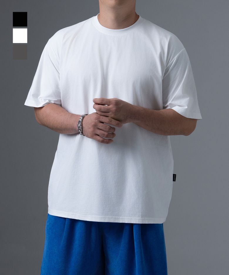 오버핏 에센셜 반팔 티셔츠