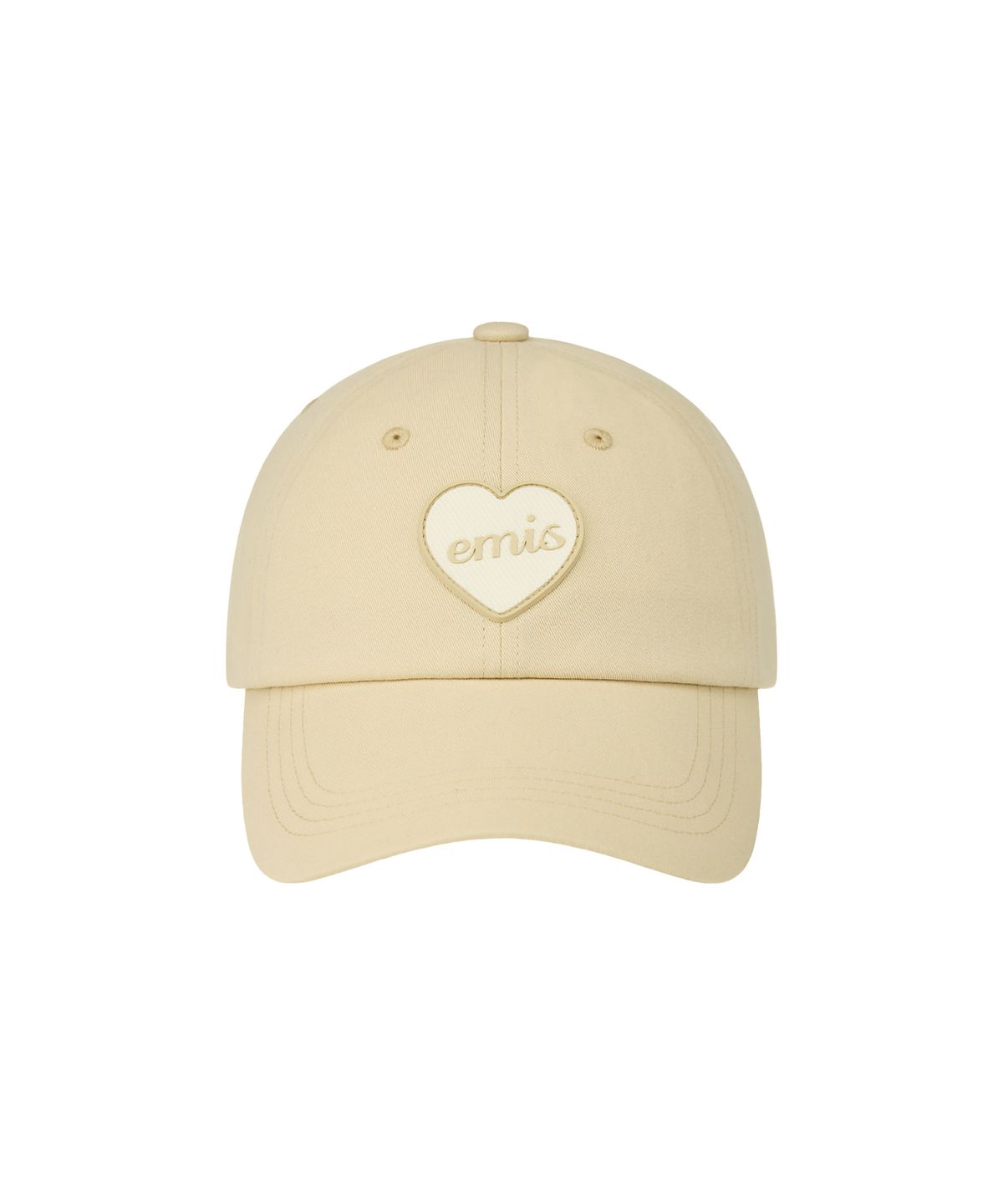 이미스(EMIS) HEART RUBBER PATCH BALL CAP-BEIGE