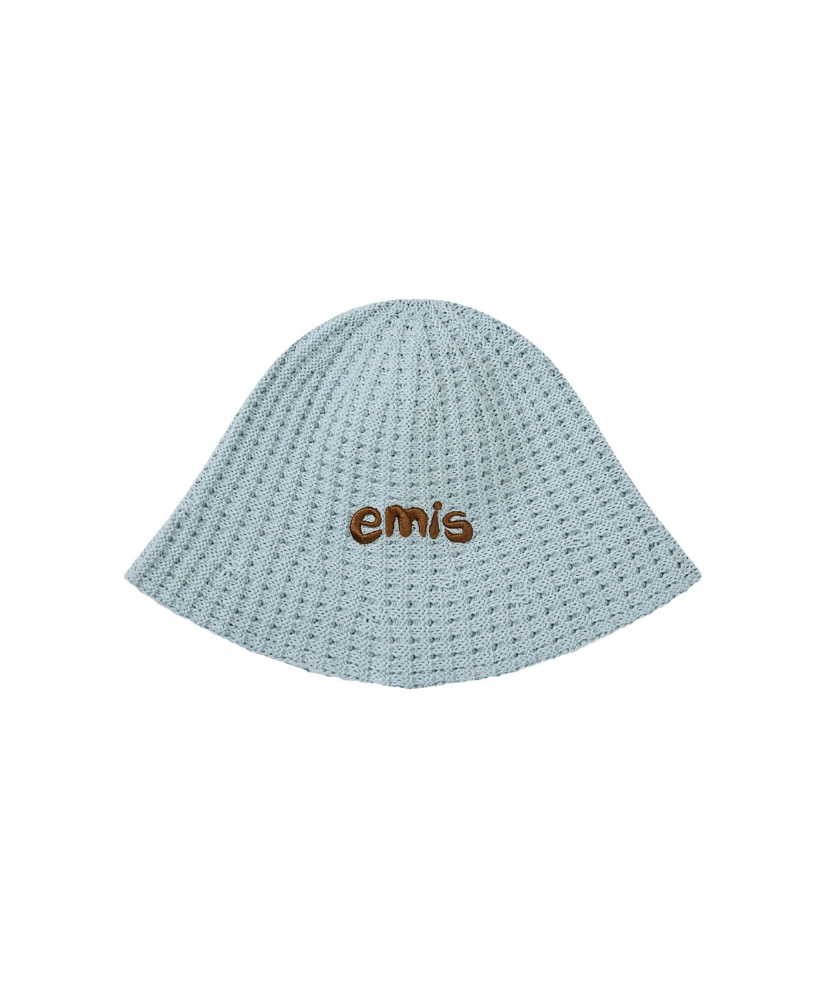 이미스(EMIS) COASTAL WAFFLE KNIT BUCKET HAT-PASTEL BLUE