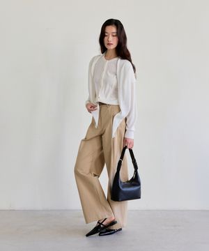 Shawl Collar Knit Cardigan (Ivory)