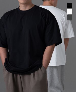 2pack 오버핏 에센셜 반팔 티셔츠