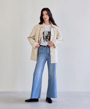 Side Panel Detail Denim (Light Blue)