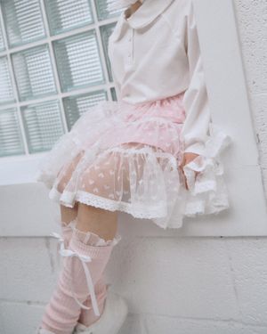 슈가핑크 샤 스커트