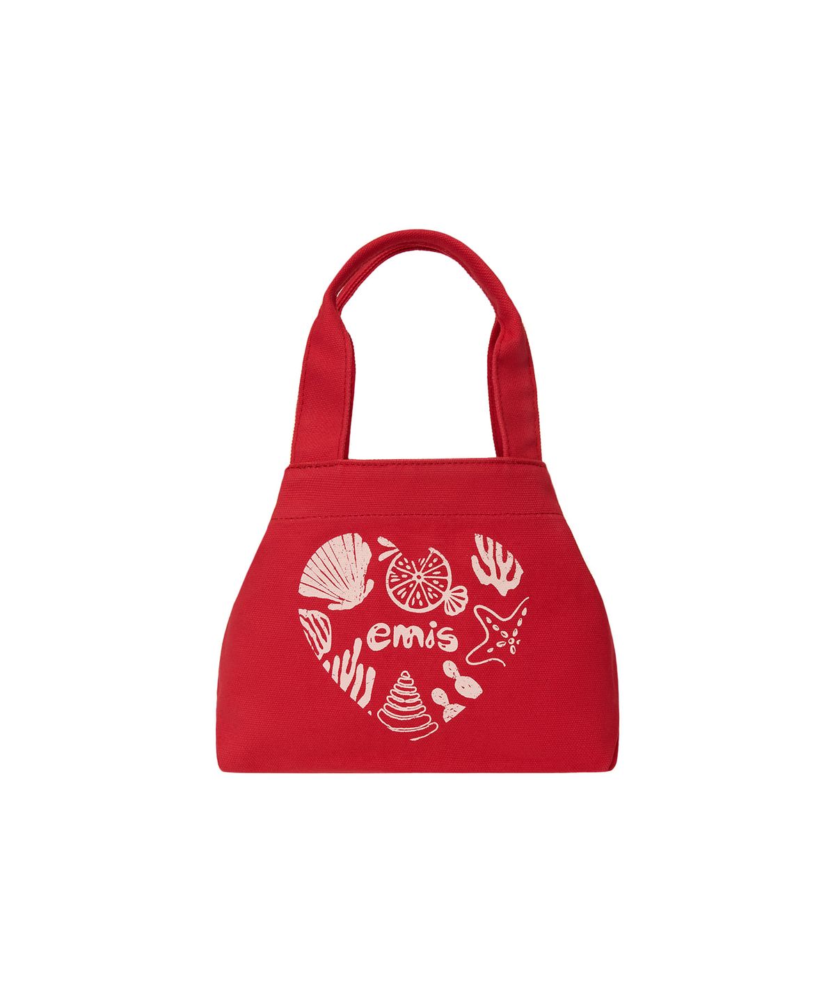 이미스(EMIS) HEART COASTAL MINI TOTE BAG-RED
