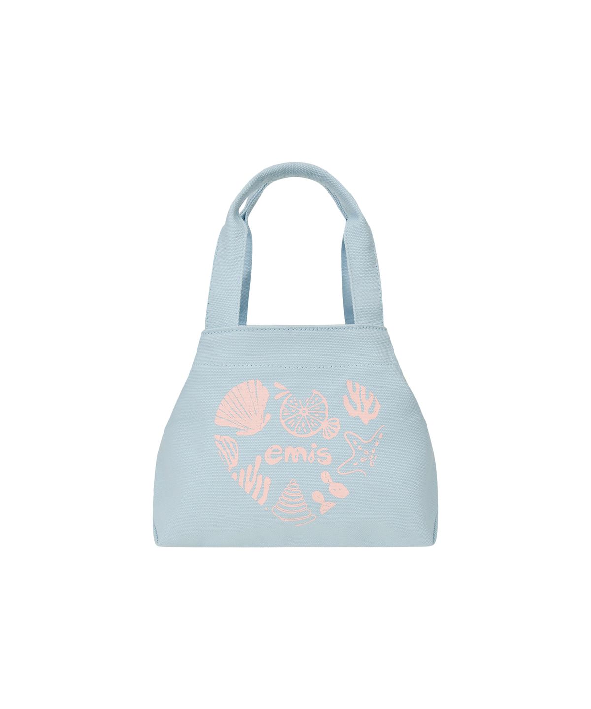 이미스(EMIS) HEART COASTAL MINI TOTE BAG-PASTEL BLUE