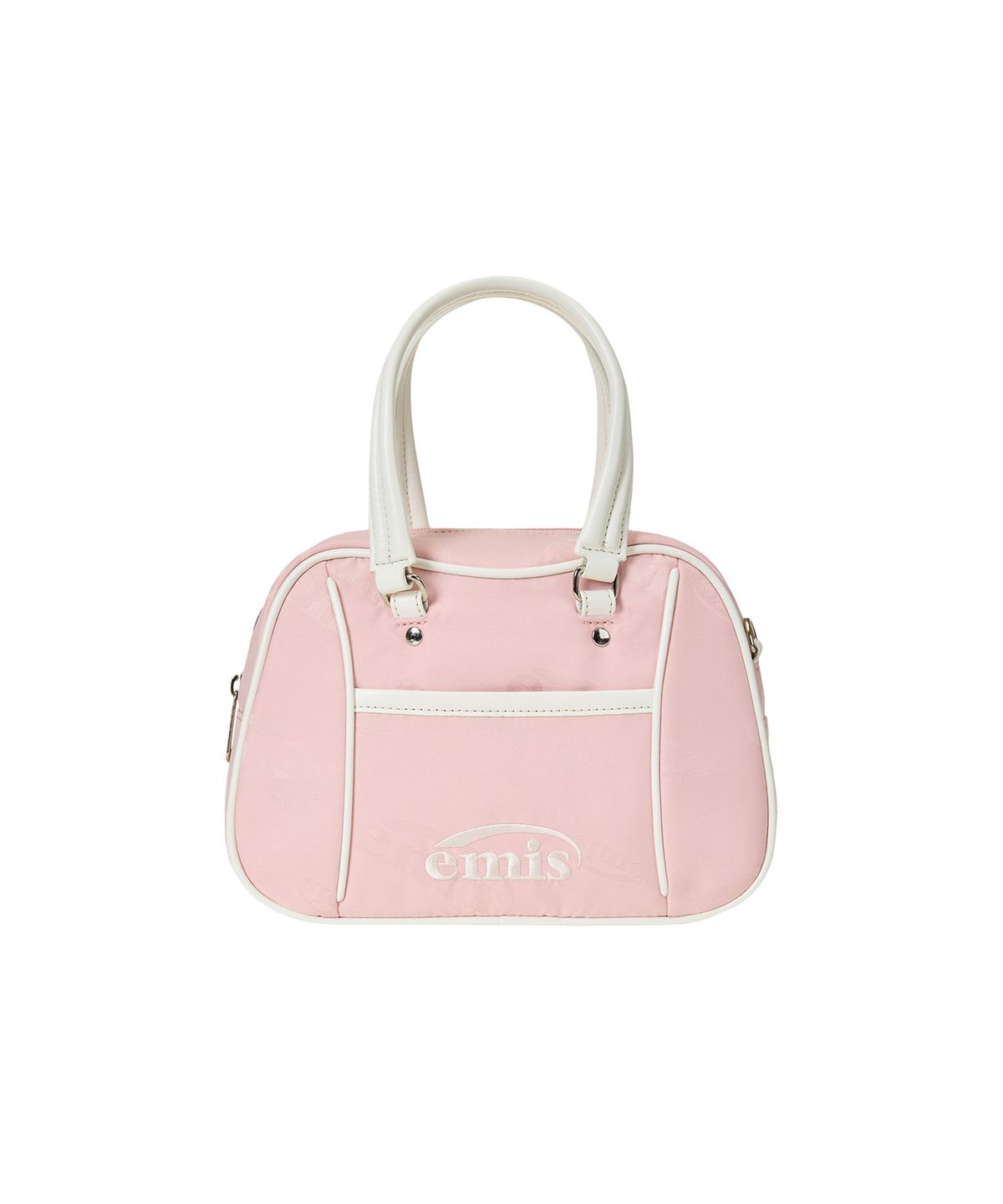 이미스(EMIS) LOGO JACQUARD TOTE BAG-PINK