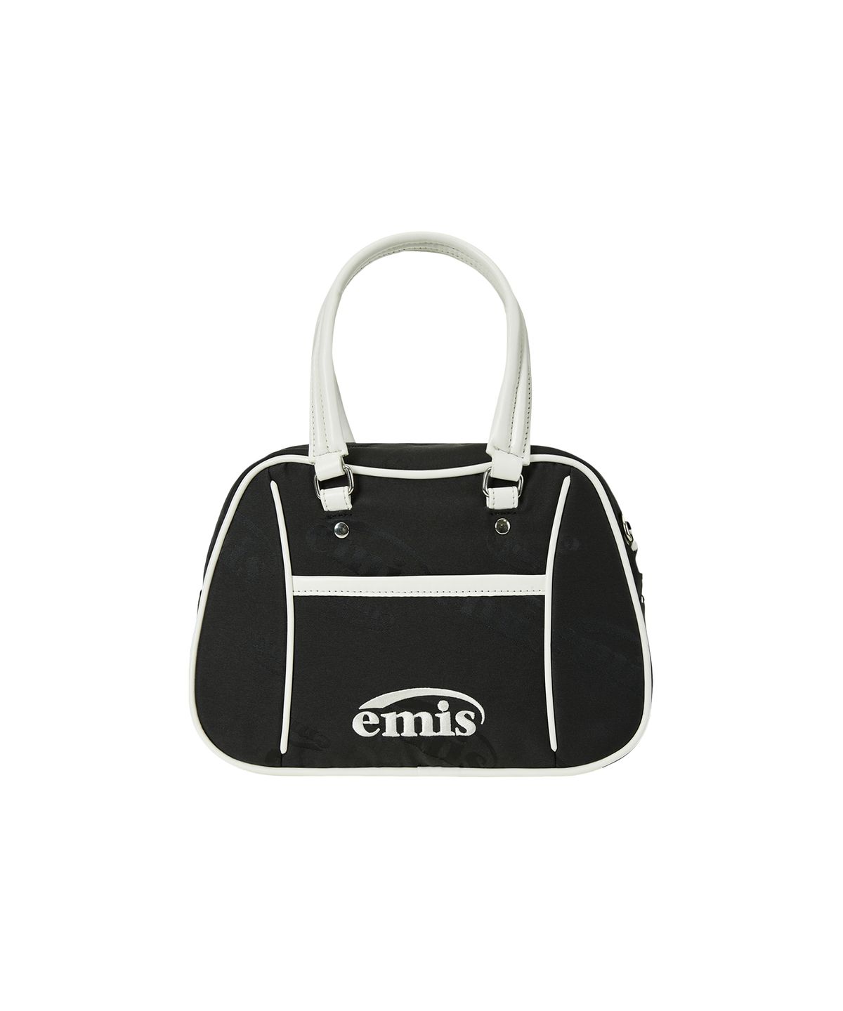 이미스(EMIS) LOGO JACQUARD TOTE BAG-BLACK
