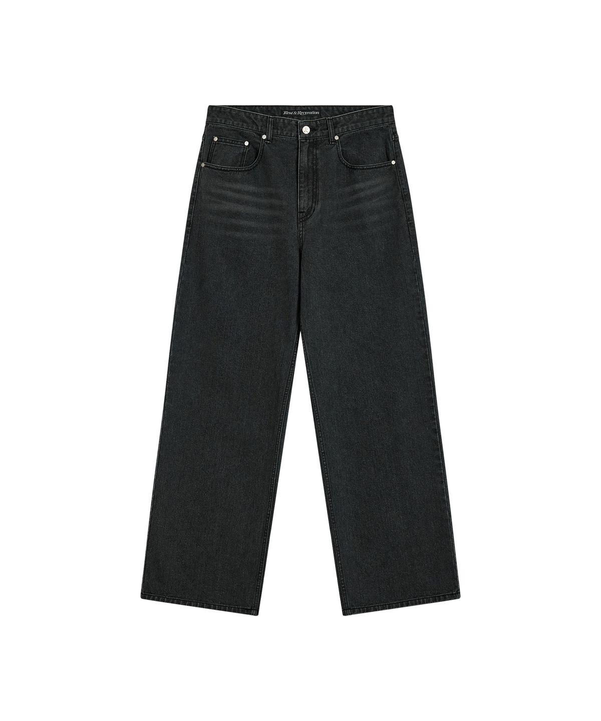 레스트앤레크레이션(REST&RECREATION) WASHED JEANS - BLACK