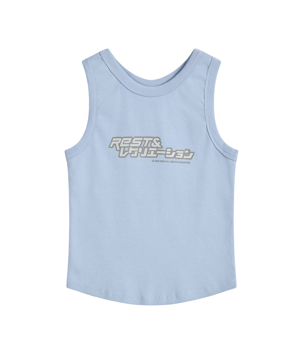 레스트앤레크레이션(REST&RECREATION) ANIME LOGO SLEEVELESS - BLUE