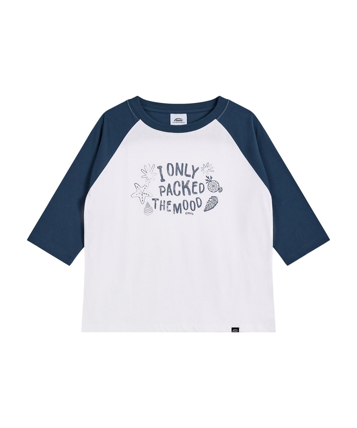 이미스(EMIS) (W) COASTAL RAGLAN T-SHIRT-WHITE