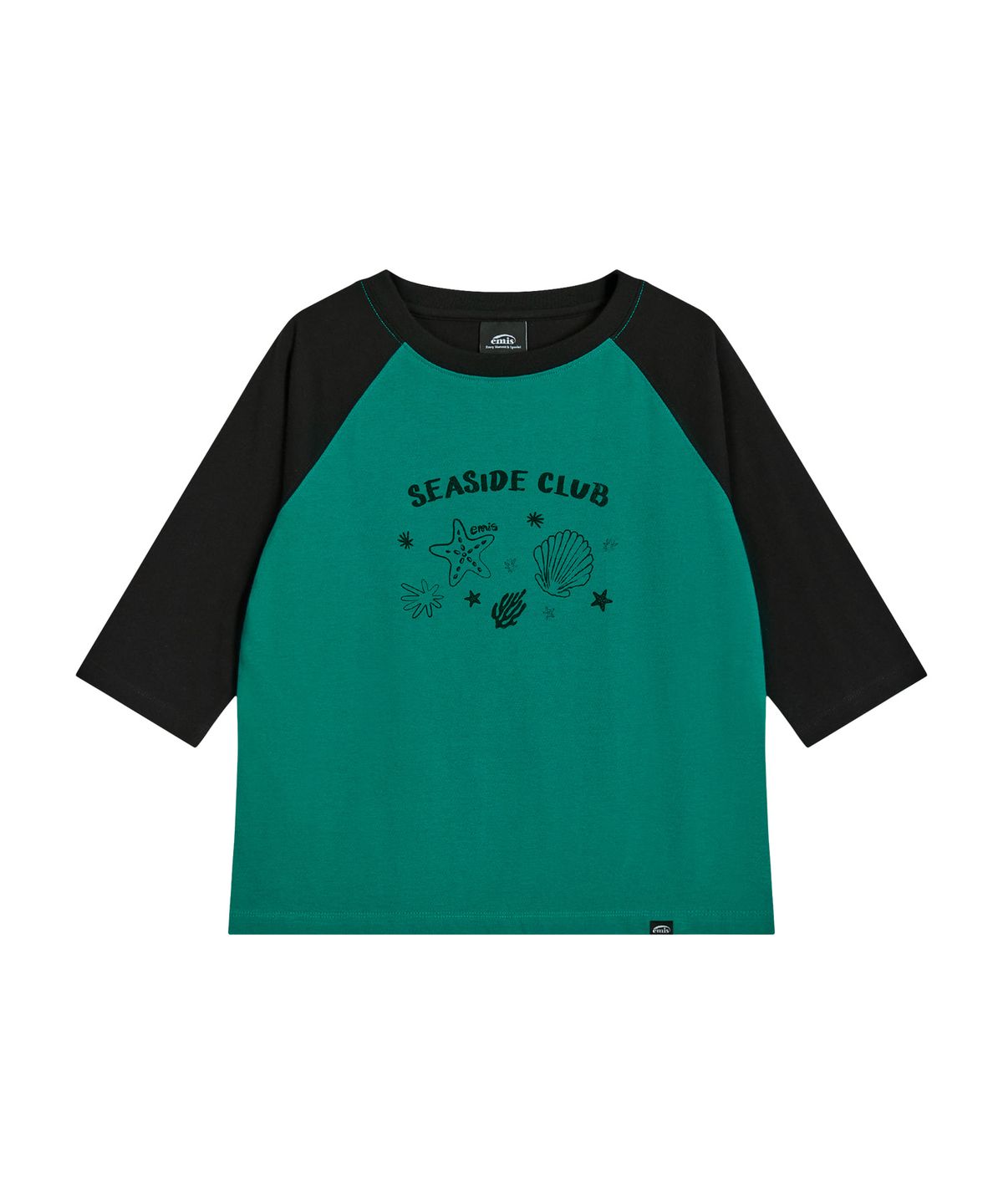 이미스(EMIS) (W) COASTAL RAGLAN T-SHIRT-GREEN