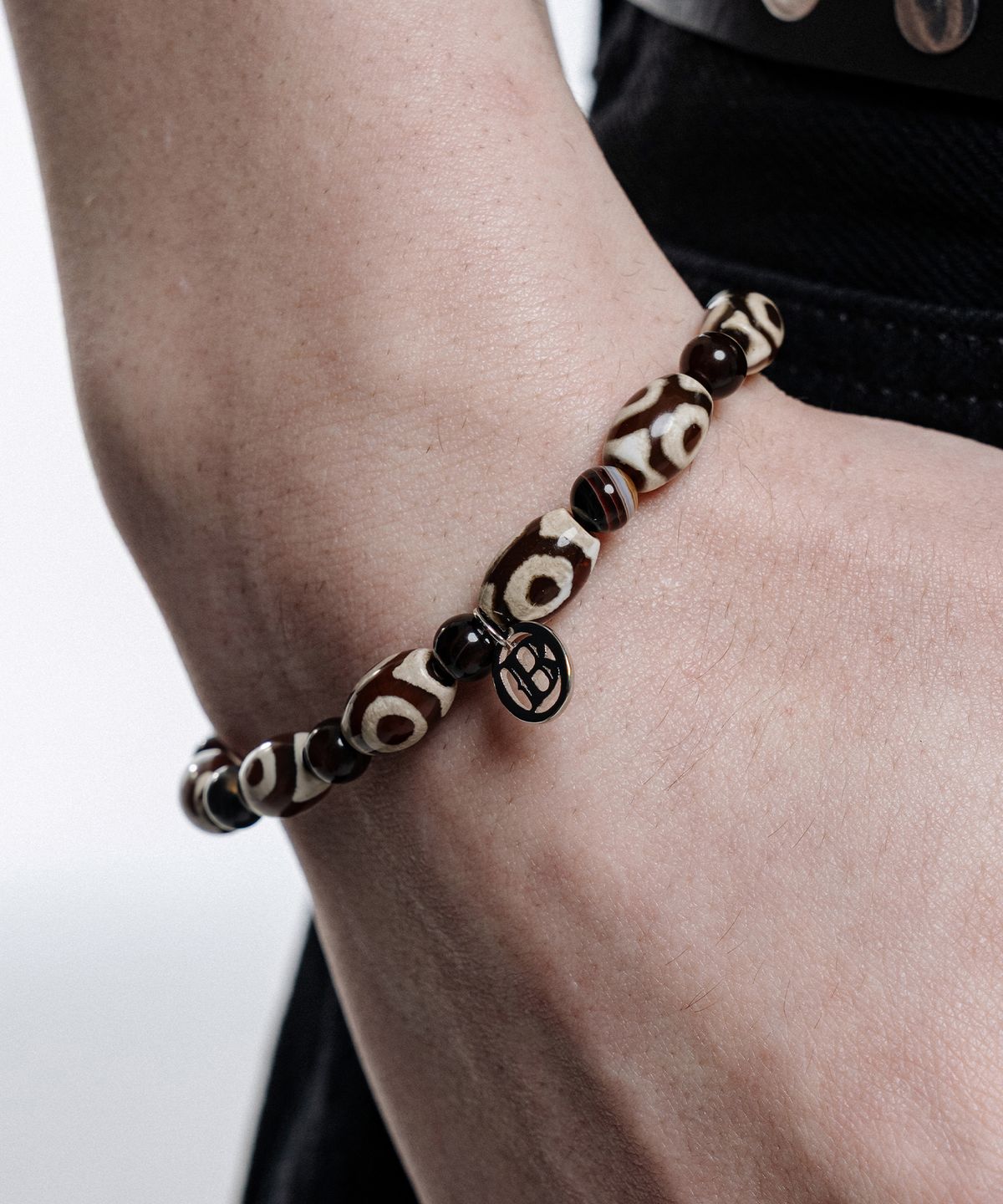 스칼렛또블랙(SCALETTOBLACK) RAM005 Dark Gaze Agate bracelet