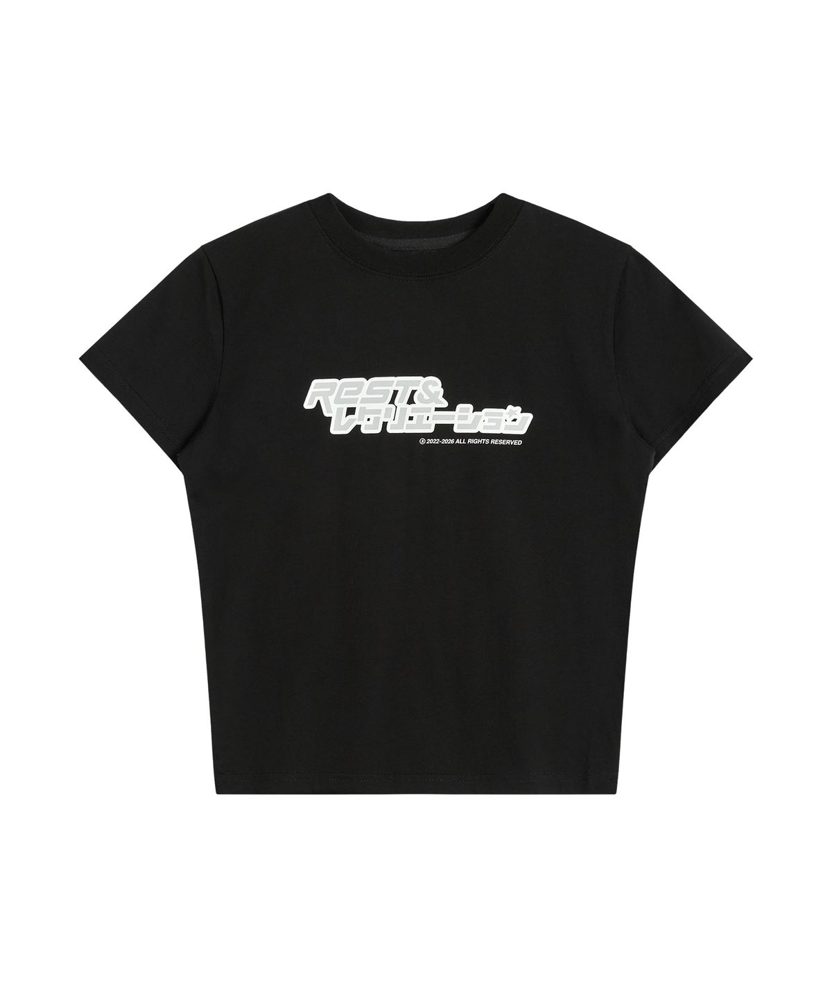 레스트앤레크레이션(REST&RECREATION) ANIME LOGO T-SHIRT - BLACK