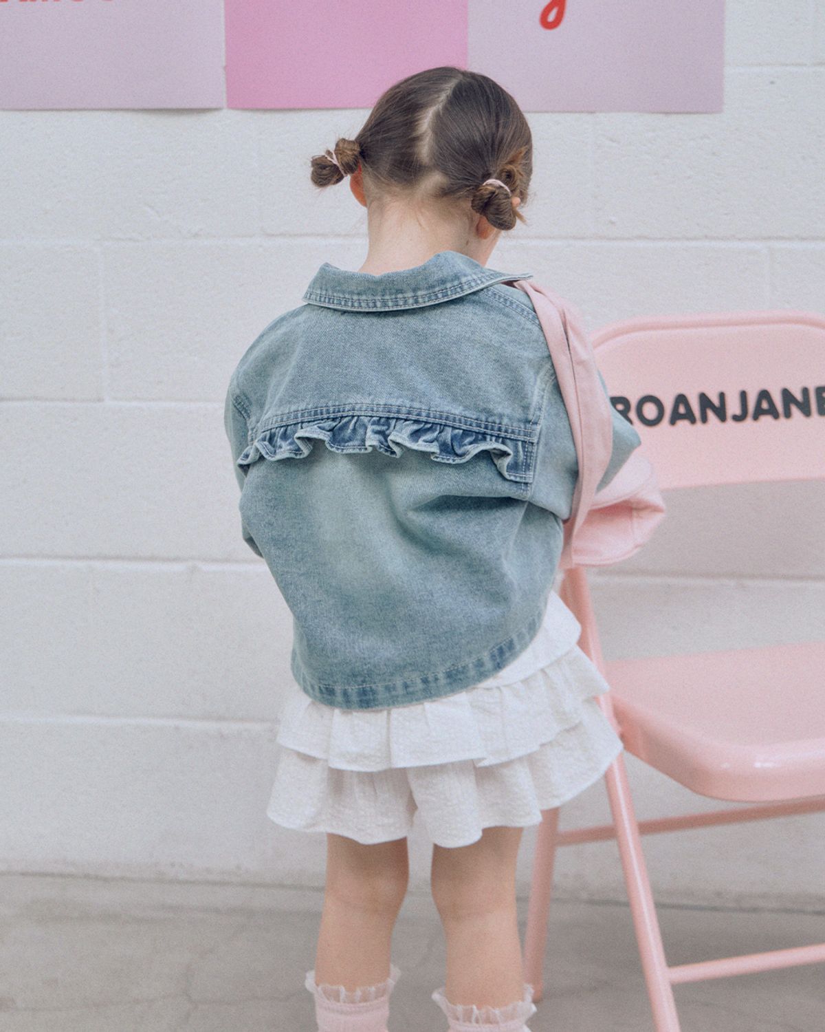 로아앤제인(ROANJANE) 하트블루 데님셔켓