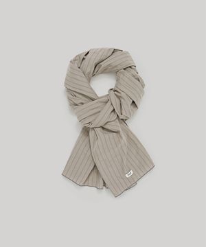 Zephyr Washed Scarf (Sand Stripe)