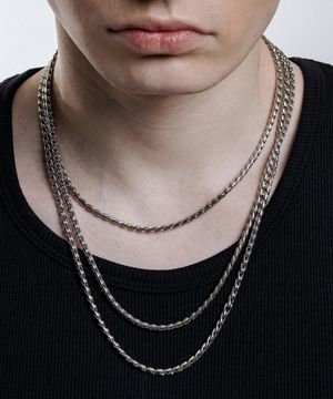 RAM010 Flux Silver Chain Necklace