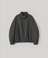 Wool Serge Track Blouson (Charcoal Stripe)