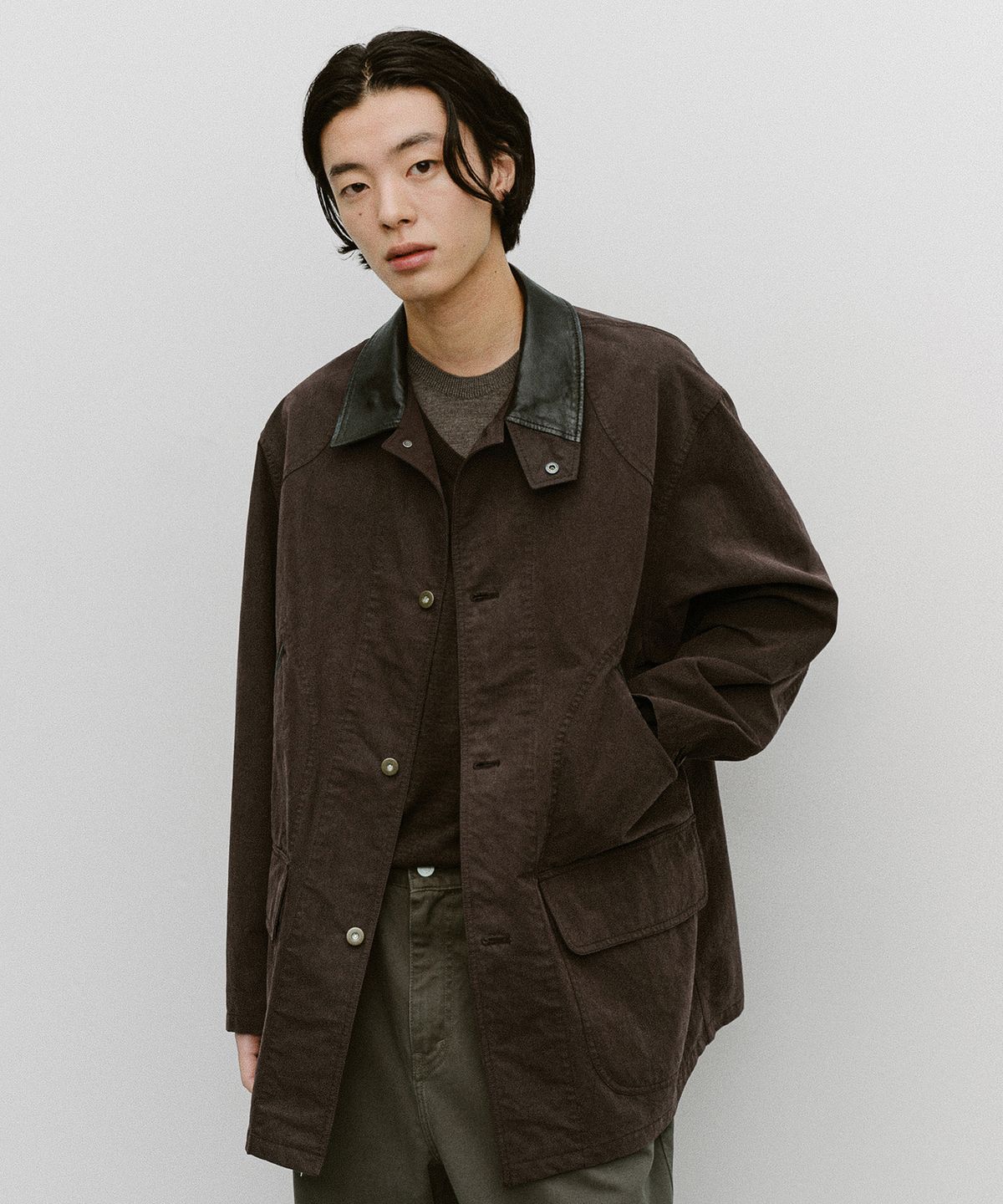 어나더 오피스(ANOTHER OFFICE) Lumberjack Jacket (Plum)