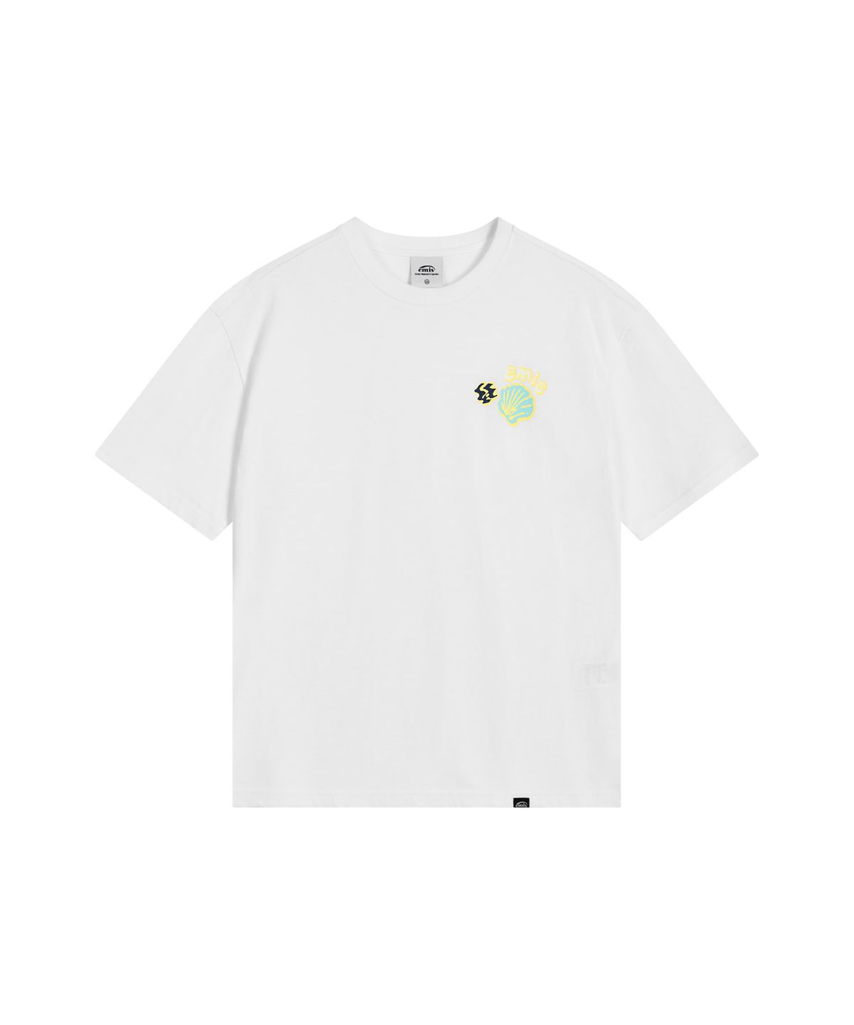 이미스(EMIS) COASTAL EMBROIDERY T-SHIRT-WHITE