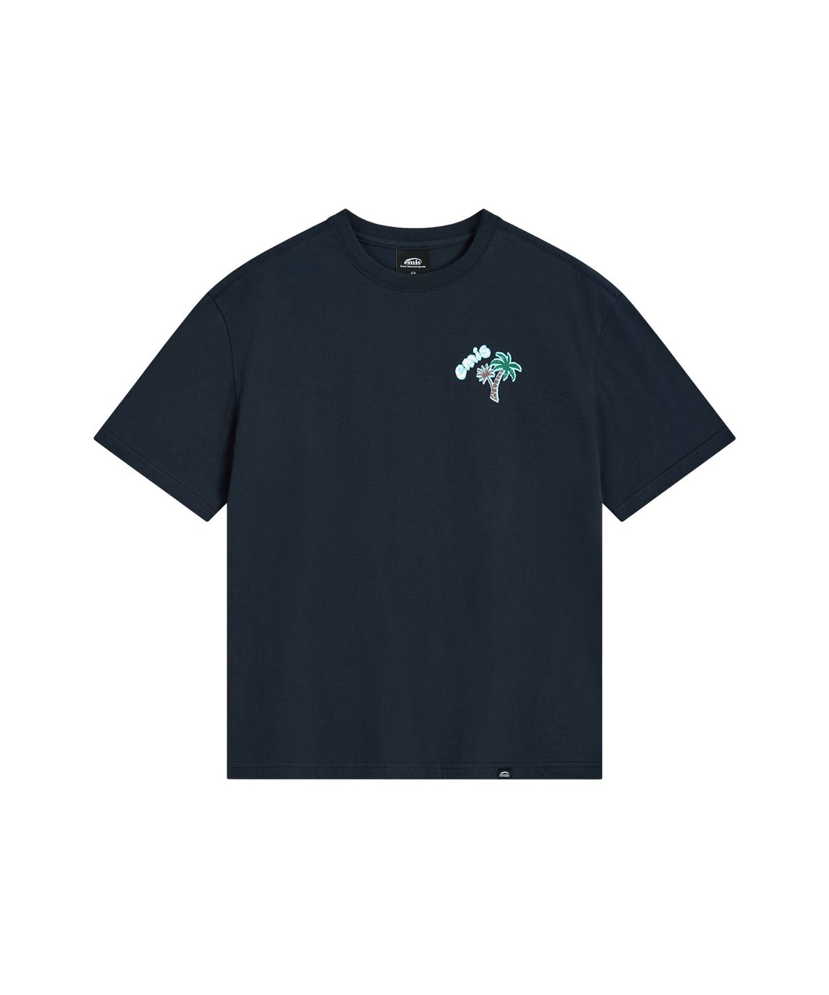 이미스(EMIS) COASTAL EMBROIDERY T-SHIRT-NAVY