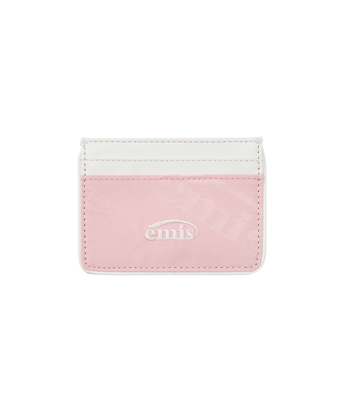 이미스(EMIS) LOGO JACQUARD WALLET-PINK
