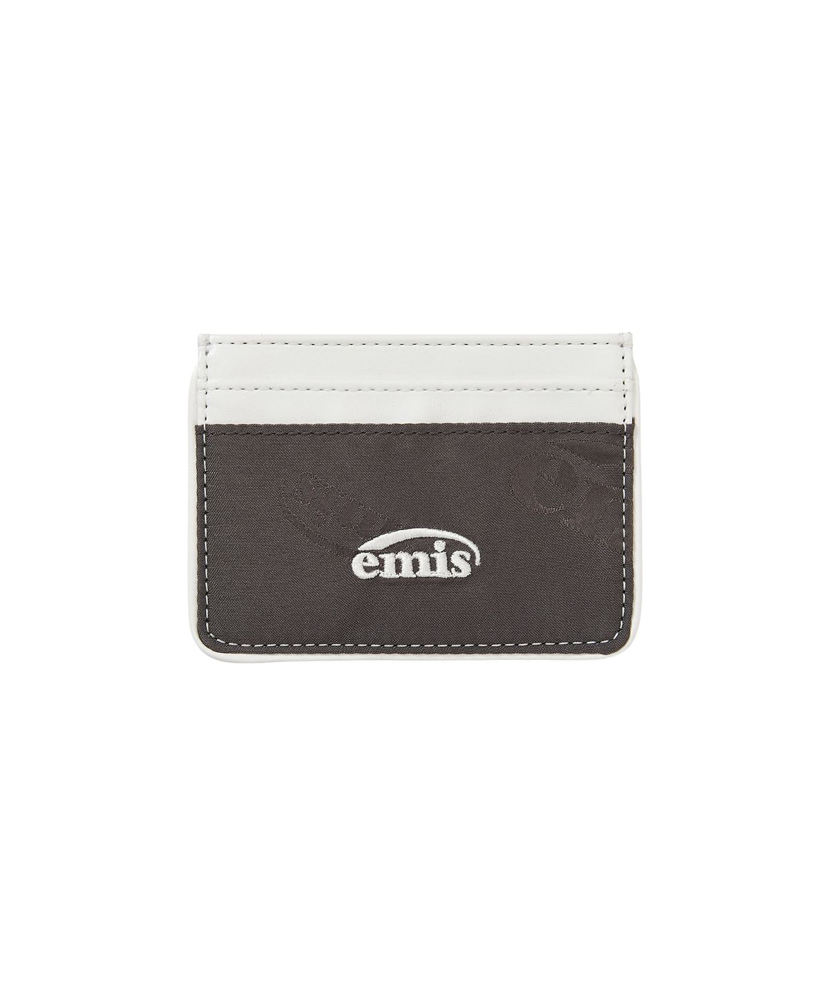 이미스(EMIS) LOGO JACQUARD WALLET-BROWN