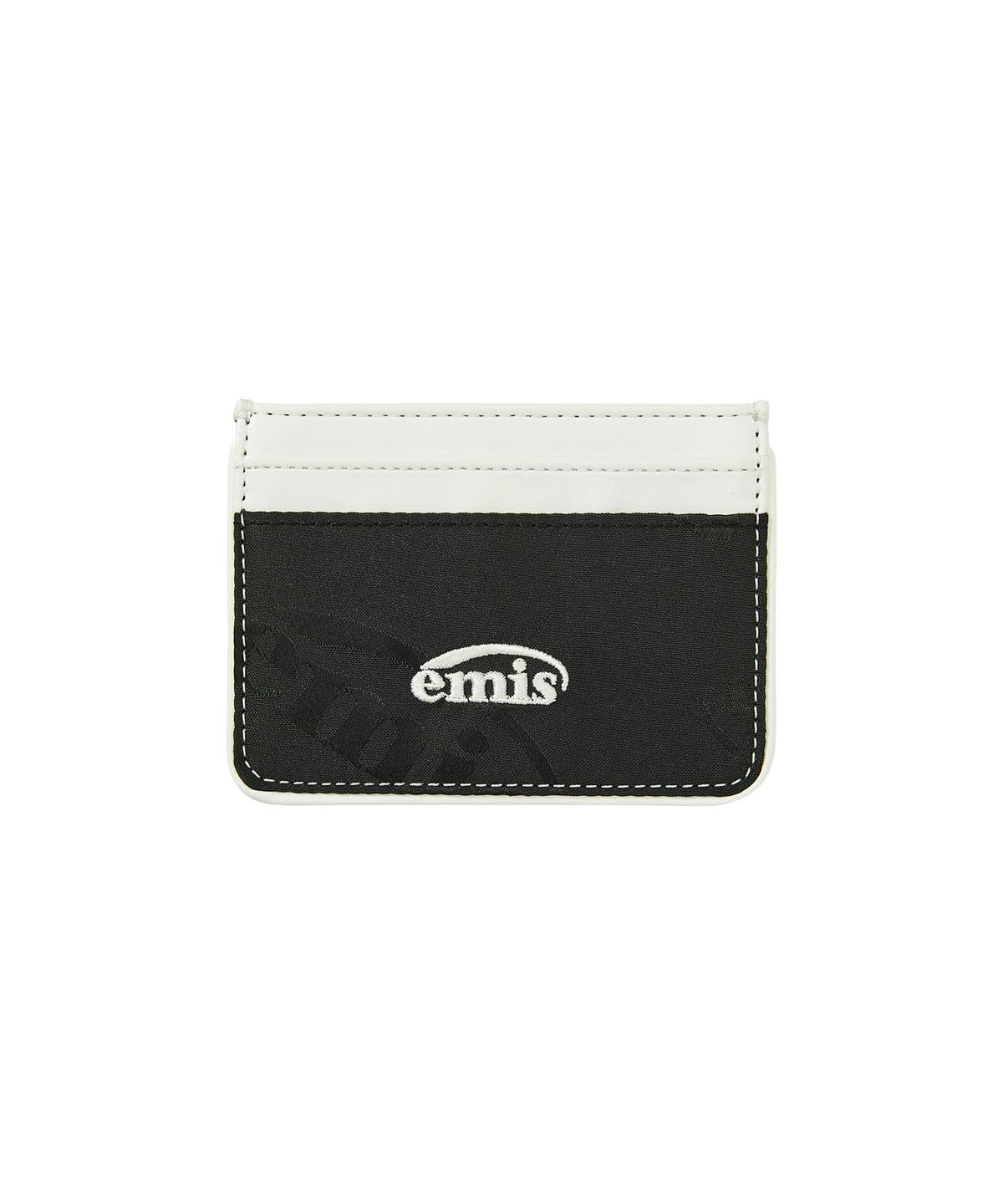 이미스(EMIS) LOGO JACQUARD WALLET-BLACK