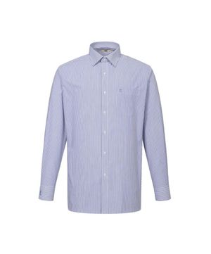 린넨혼방 마이크로스트라이프 드레스셔츠 레귤러핏