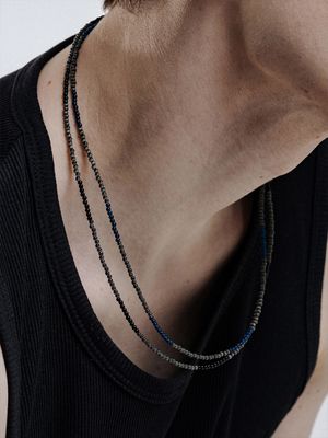 RAM012 Deep Khaki Cats Eye Necklace