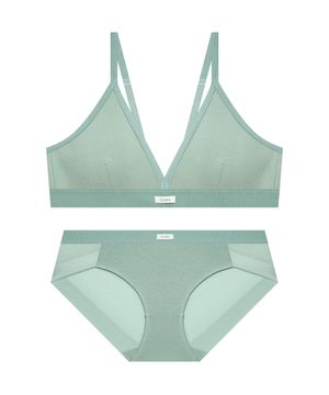 비쥬 브라렛 햄팬티 세트_세이지