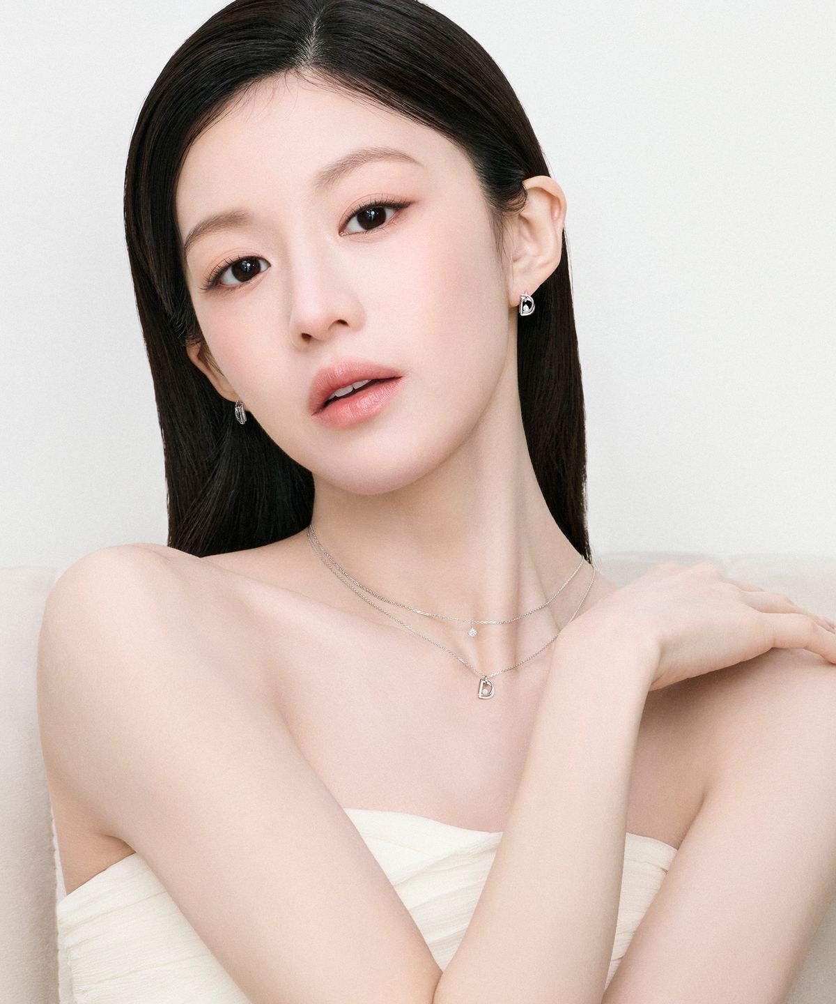 디디에두보(DIDIER DUBOT) 미스두 더블 디 화이트골드 귀걸이 JDRERYS91ZC