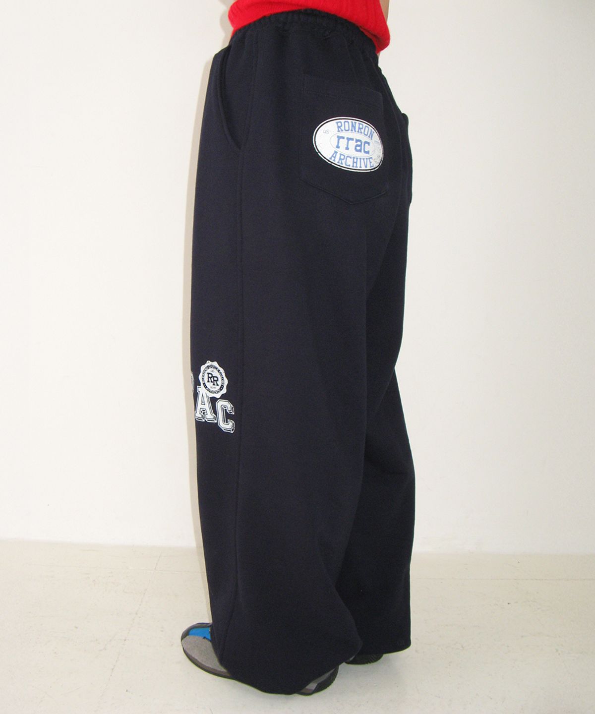 론론(RONRON) RRAC WIDE SWEAT PANTS NAVY