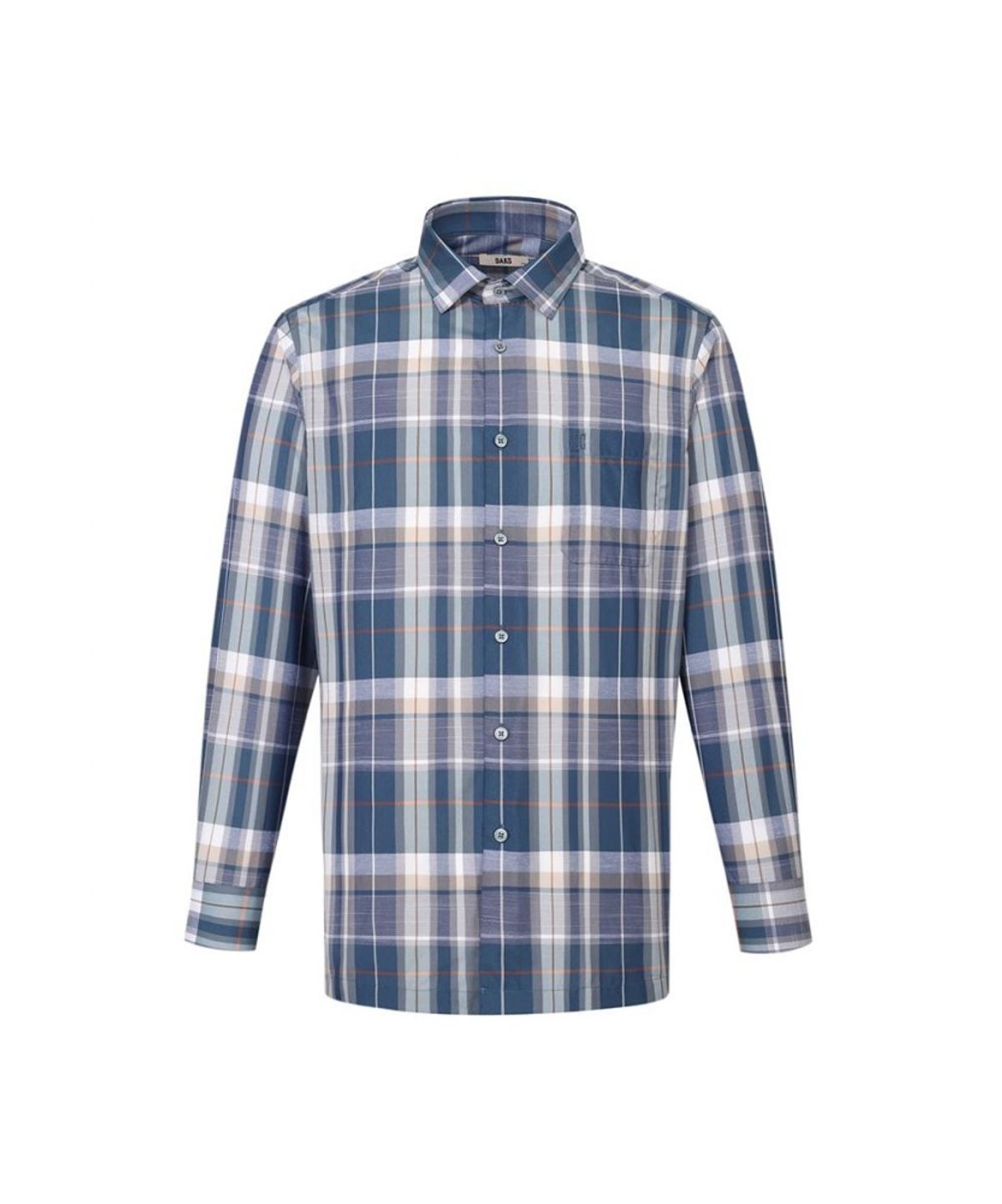 닥스셔츠(DAKS SHIRTS) 린넨혼방 미디엄체크 캐주얼셔츠 레귤러핏_DMS3SHCL130E1