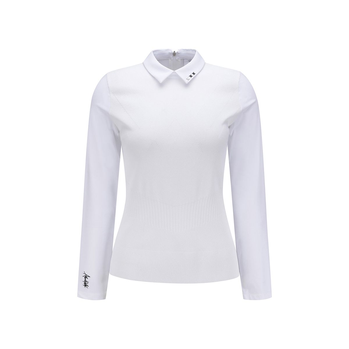 어뉴골프(ANEW GOLF) WOMEN HYBRID LONG T-SHIRT_WH