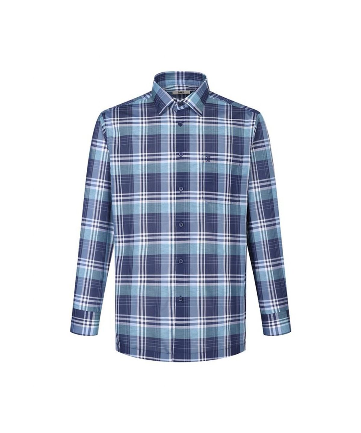 닥스셔츠(DAKS SHIRTS) 린넨혼방 노케어 미디움 체크 캐주얼셔츠 레귤러핏_DMS1SHCL113N1