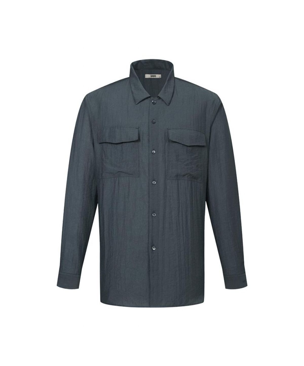 닥스셔츠(DAKS SHIRTS) [아울렛] 레이온혼방 체스트 포켓 솔리드 캐주얼셔츠 레귤러핏_DMP1SHCL750E1