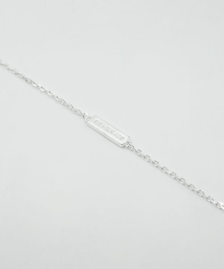 [925 Silver] 베이직 실버 바 팔찌
