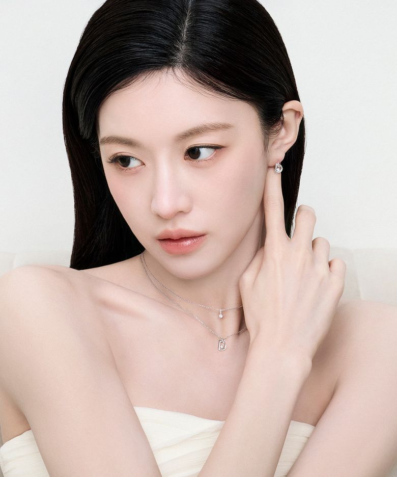미스두 더블 디 화이트골드 목걸이 JDRNRYS91ZC