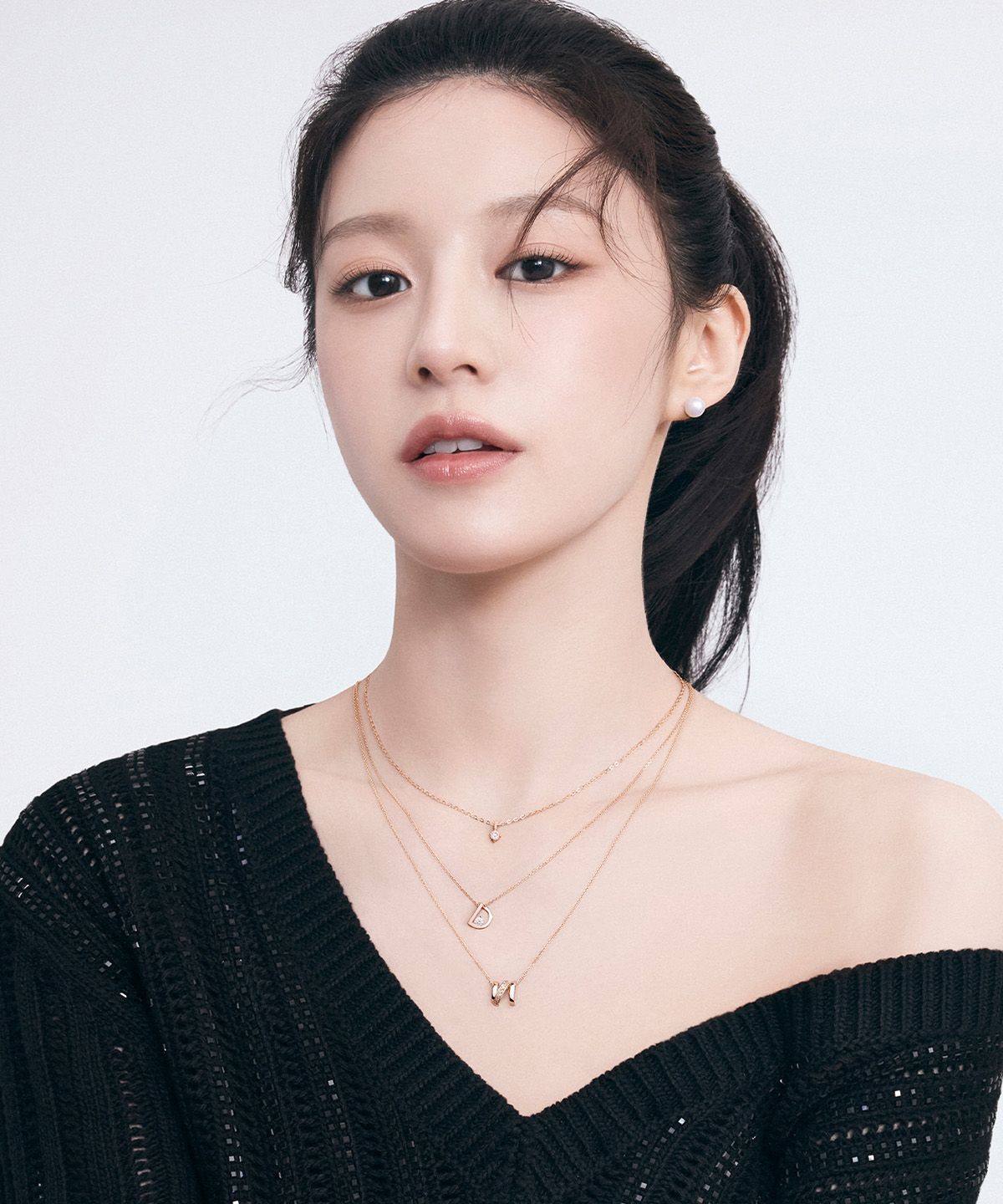 디디에두보(DIDIER DUBOT) 미스두 랩 다이아몬드 골드 목걸이 JDRNR5F40HC