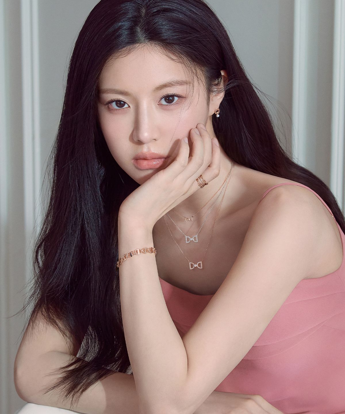 디디에두보(DIDIER DUBOT) 미스두 브라운다이아몬드 14K 골드 목걸이 JDRNRXF404S