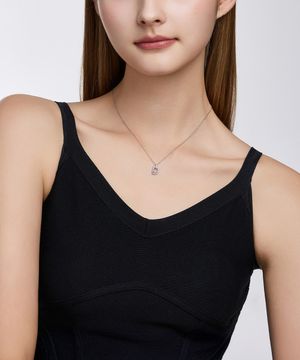 미스두 랩 다이아몬드 실버 목걸이 JDRNT5F61HC